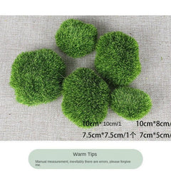 Mossy Stone Artificial Green Stone Mossy Rock Flower Arrangement Material