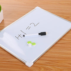 Creative Double-Sided Magnetic Whiteboard With Magnetic Sticker Whiteboard Pen Children Students Metal Writing Message Drawing Board