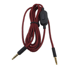Audio cable suitable for Logitech GPRO X G233 G433 Alpha Red Black Braided Gaming Earphone Cable