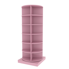 Pink 360 Rotating shoe cabinet 6 layers