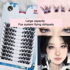 Sunflower Comics Pure Desire Eyelash Simulation Natural Thickening Large Segmented Trilogy False Eyelash Laziness