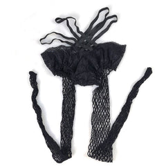 Sexy mid size mesh panties mesh socks V-waist lace sexy fishing net hollow mesh socks