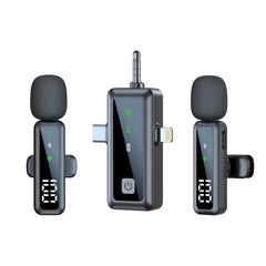 Wireless Lapel Microphone for Outdoor Computer Live Streaming Noise Reduction Universal Small Microphone