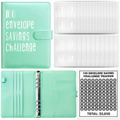100 Day Challenge Loose leaf Notebook Couple's Savings Notebook Money Saving Envelope Budget Savings Notebook Notepad
