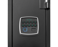 5 gun safes with 3 pistol pockets, quick access biometric adjustable heavy-duty gun rack mounted gun safes