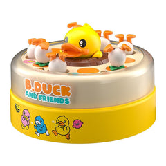 B. Duck Little Yellow Duck Focus Training Parent Child Interaction Baby Puzzle Bounce Fishing Disk Toy Gift