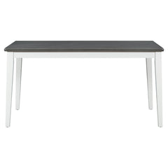 TREXM Classic and Traditional Style 6 - Piece Dining Set, Includes Dining Table  4 Upholstered Chairs & Bench (White+Gray)