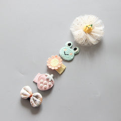 Children's Girls Hair Clip Headwear Crown Korean Little Princess Hair Ornaments Baby Hair Clip Set