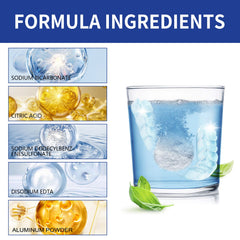 Denture Cleaning Tablet, White Denture Fresh Breath Oral Care Cleaning Tablet