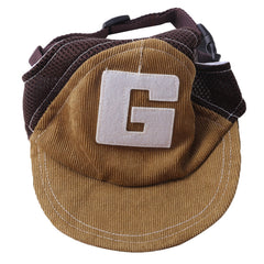 Sun Hat with G-Word Dog Design, Travel Sun Hat for Spring and Autumn, Outdoor Sun Protection with Mesh Ventilation, Pet Themed Baseball Cap