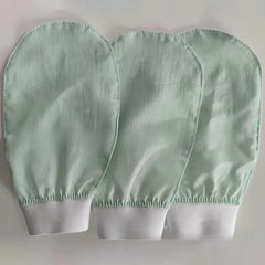 Silk exfoliating face wash and beauty towel, soft and exfoliating, bath and scrubbing, silk bath and face wash gloves