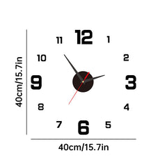 DIY Frameless Creative Wall Clock Wall Decal: A Silent and Stylish Addition for Home Decor, Ideal for Living Rooms and Offices