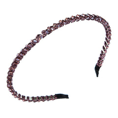Winding String Crystal Thin Edge Headband Female Fashion Super Flash Party Hair Pressing Shampoo Headwear