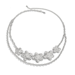 Punk exaggerated big heart metal style body chain sexy starfish waist chain