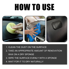 Automotive Plastic Refurbishment Coated Crystal Liquid, Instrument Panel Interior Clean Decontamination Anti-dust Refurbishment Bright Coating Liquid