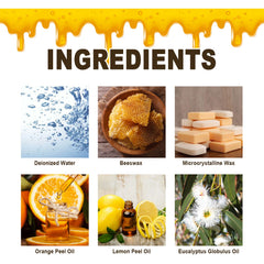 Furniture Beeswax Spray, Furniture Floor Care Polishing Waterproof Anti-Cracking Scratches Refurbished Care Wax