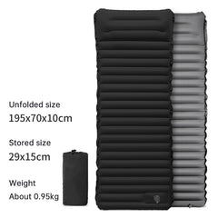 Ultralight Camping Sleeping Pad: Thicken, Self-Inflating with Built-in Pump (Outdoor/Travel)