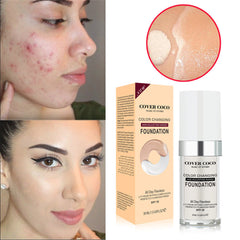 Color Changing Liquid Foundation Temperature Changing Complexion Liquid Foundation Color Changing Brightening Concealer Liquid Bb Cream