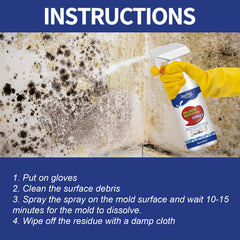 Mildew Removal Spray, Clean Mildew Stains On Bathroom Tile Walls And Ceiling Multi-Functional Mildew Stain Spray