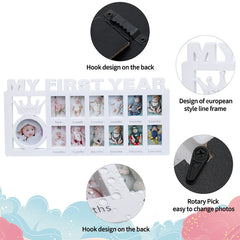 Newborn baby's 12 month growth record creative Korean style combination photo frame
