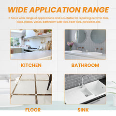 Tile Cracks Repairing Superpaste, Toilet Marble Floor Tile Pit Repair Crack Repair Adhesive Paste