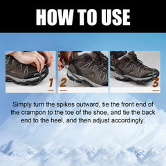 Universelle Rutschfeste Greiferspitzen, Outdoor Crampons Snowshoe Cover Mountaineering Sports Fall Easy To Wear And Take Off Shoe Cover