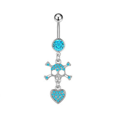 Navel Ring Creative Bat Bee Navel Buckle Navel Ring Body Piercing Jewelry