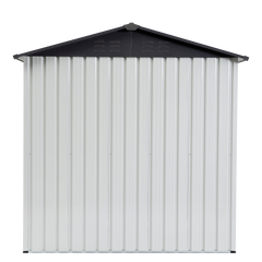 XWT014 Garden Metal Storage Shed Gray White 6x4x6ft outdoor storing tools Rainproof Hinge door version