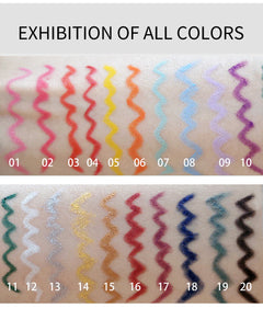 HANDAIYAN Eyeliner Gel Pen 20 Packs Quick-Drying Waterproof And Not Easy To Smudge Eyeliner Color Eyeliner