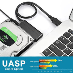 USB 3.0 Easy Drive Cable SATA to USB 3.0 Cable 2.5-inch/3.5-inch Hard Disk Adapter Cable