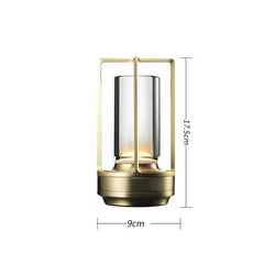 Gold black silver cross shaped desk lamp button touch US charging decorative desk lamp
