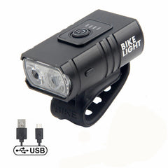 Rechargeable bicycle cycling night light USB light T6 light Strong flashlight Mountain bike front and rear light accessories