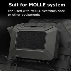 Tactical Waterproof Case Impact Resistance Protective Gear Cases with Double Sponge Shockproof Lockable Equipment Molle Box