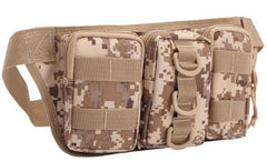 Black Hawk Commandos Waist Bag 3-Sack Portable Waterproof camouflage pack for Travel workout sports outdoor