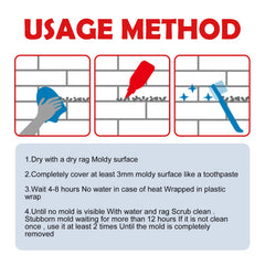 Mildew Remover Gel, Multi-Functional Mildew Remover Wall Tile Crevices Refrigerator Washing Machine Rubber Ring Cleaner