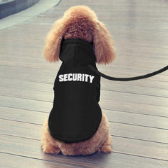New pet hoodie, outerwear, Security printed hoodie, dog clothing for autumn and winter