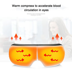 Bluetooth Smart Vibration Eye Massager Eye Care Device Hot Compress Glasses Instrument Music Foldable Eye Protection