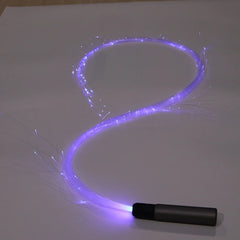 USB Rechargeable LED Fiber Optic Whips 360° Swivel Optical Whips Multi-color Disco RGB Dancing Glowing Whip Sparkle Flow string