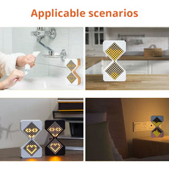 Cyber-style LED electronic sand timer: gravity-sensing, 1-30min countdown, tech decompression toy