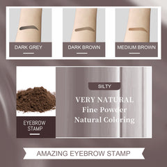 Brow Print Mold Thrash Lazy Eyebrows Fill Makeup Brow Cake Waterproof Hairline Powder