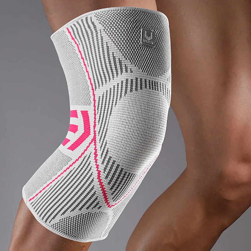 Outdoor sports cycling running basketball knee pads knitted high elasticity comfortable silicone anti damage protective gear