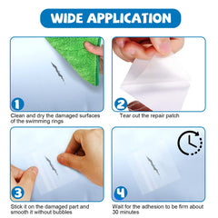 Swimming Ring Repair Repair Kit Self-Adhesive Lining Patch Swimming Ring Inflatable Pontoon Waterproof Seal