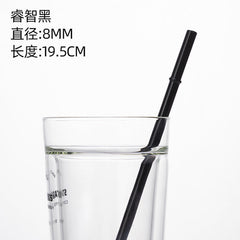 Eco-Friendly High Borosilicate Glass Straw Durable Heat-Resistant Starbucks Kids Straw 27cm Customized
