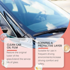 Glass Oil Film Cleaner, Automotive Windshield Bright Cleaning Coating Crystal Plating Agent Oil Film Decontamination