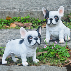 Little Bulldog ornament resin