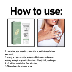 Hair Removal Cream, Full Body Underarm Lip Gentle Depilation Does Not Stimulate Smooth And Delicate Skin