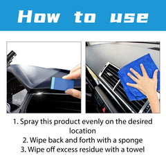 Plastic Refurbishment Agent, Automotive Instrument Panel Cleaning And Refurbishing Upholstery Maintenance Agent