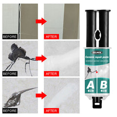 EELHOE Tile Repair Paste Tile Repair AB Glue Set Crack Repair Agent Ceramic Adhesive