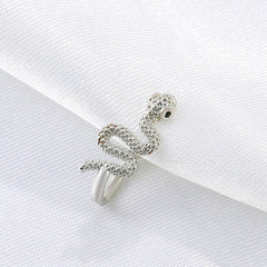 Snake shaped false nose nail nose ring human piercing jewelry for men and women
