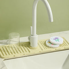 Heighten slope drain mat faucet sink splash mat drain mat pool non slip soap mat splash mat